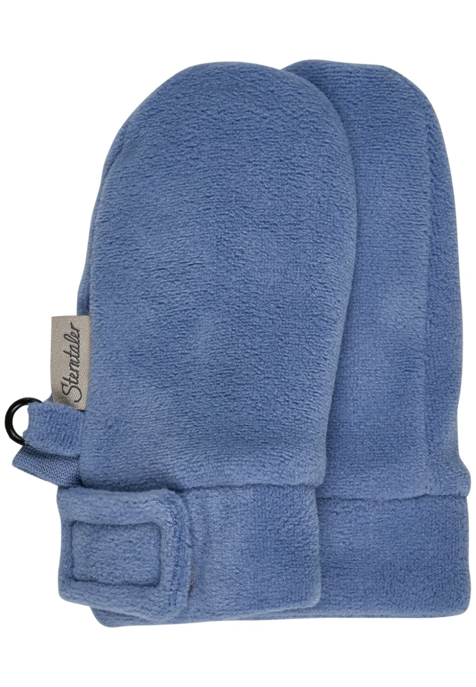 Fäustlinge ohne Daumen aus Microfleece mit Klett