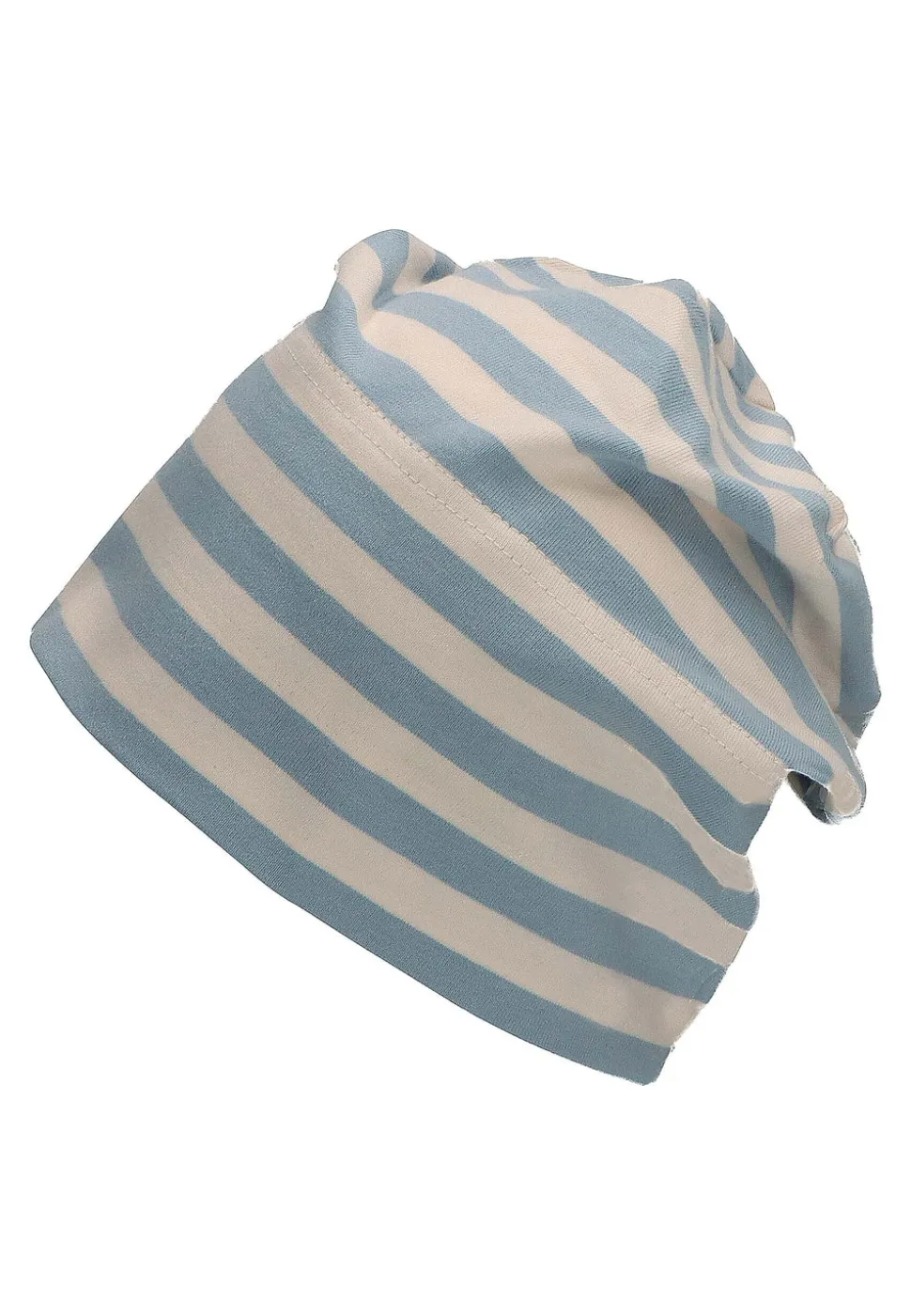 GOTS Slouch-Beanie aus Jersey (Bio) mit Streifen