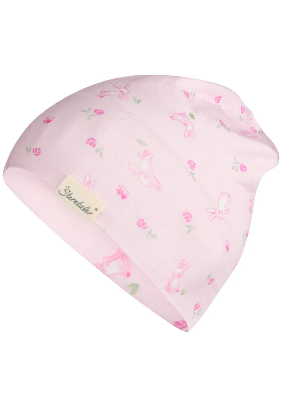 Jersey-Beanie mit Hasen