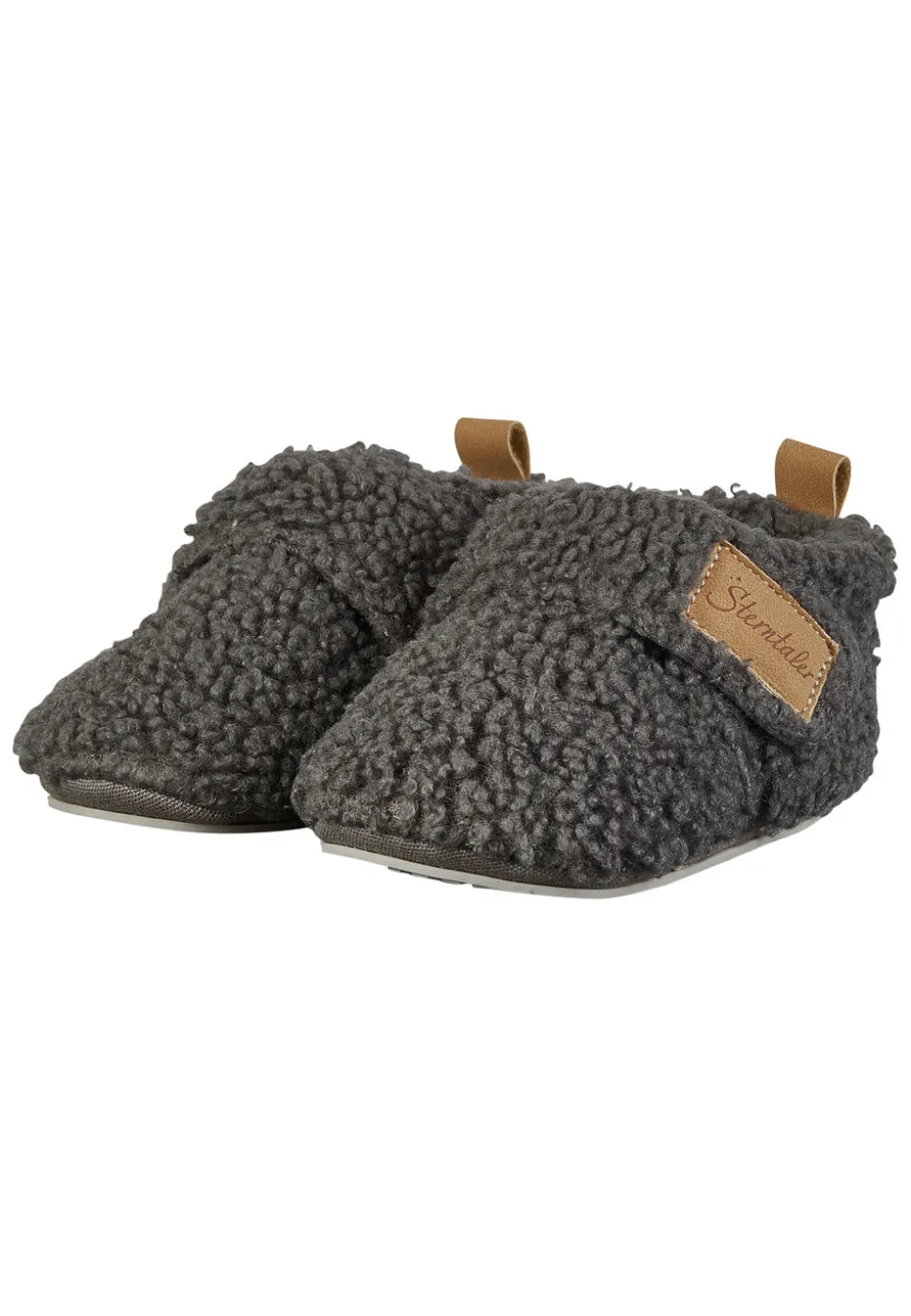 Krabbelschuh Bouclé mit Sternensohle