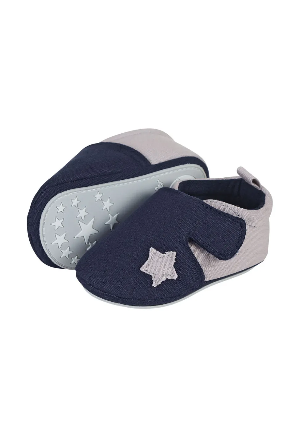 Krabbelschuhe Sommer mit Stern-Applikation