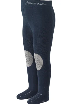Krabbelstrumpfhose uni mit ABS-Noppen & Innenfrottee