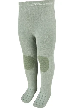 Krabbelstrumpfhose uni mit ABS-Noppen & Innenfrottee