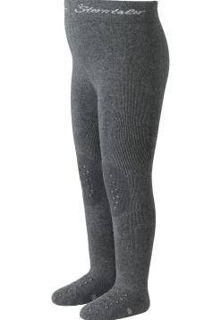 Krabbelstrumpfhose uni mit ABS-Noppen & Innenfrottee