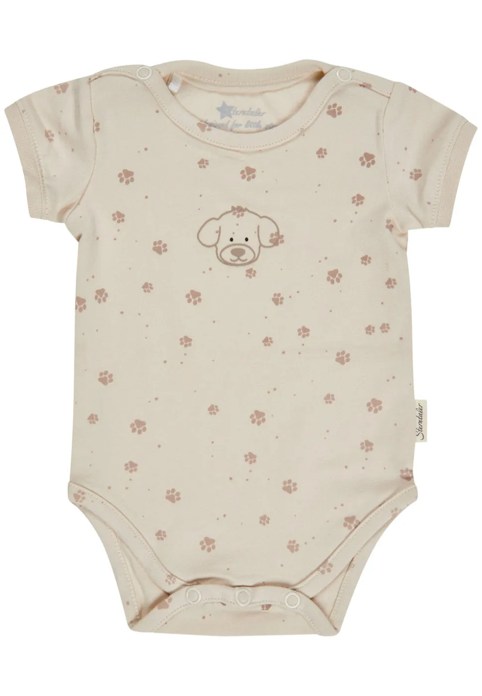 Kurzarm-Body Lucky mit Pfotenprint