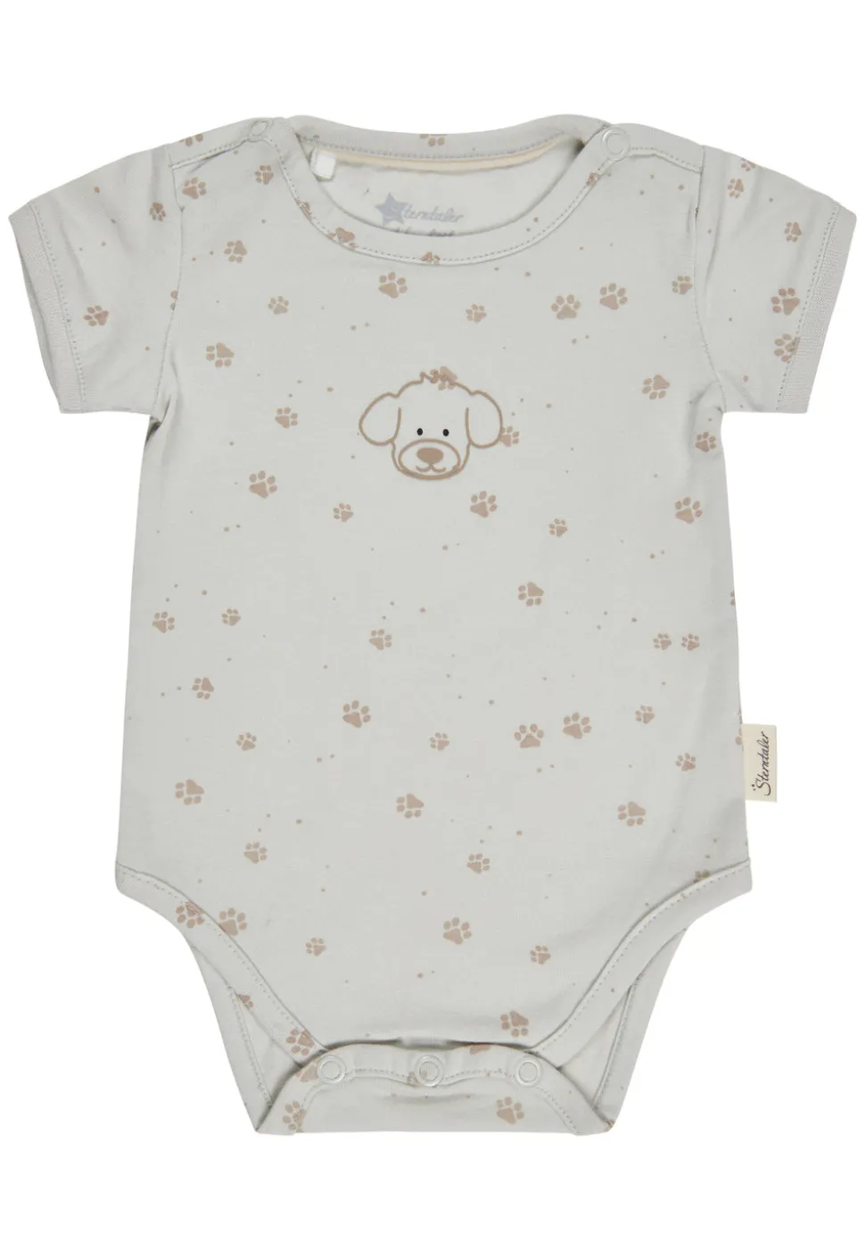 Kurzarm-Body Lucky mit Pfotenprint