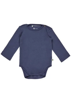 Langarm-Body aus Rippjersey – unifarben & bequem