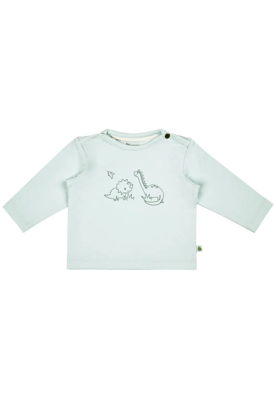Langarmshirt mit Dino Rexi Motiv & Schulterknöpfung