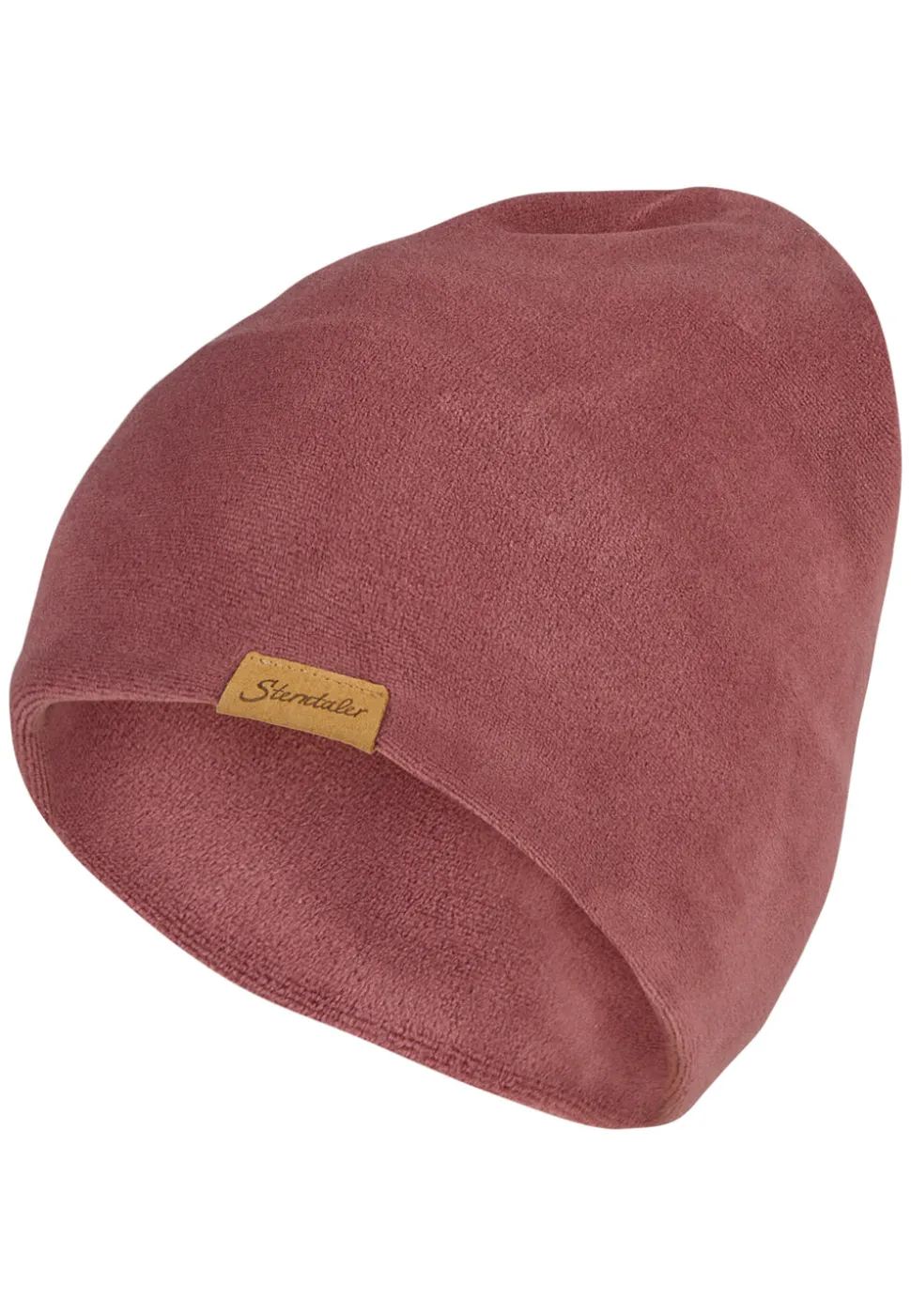 Melange-Beanie aus Microfleece