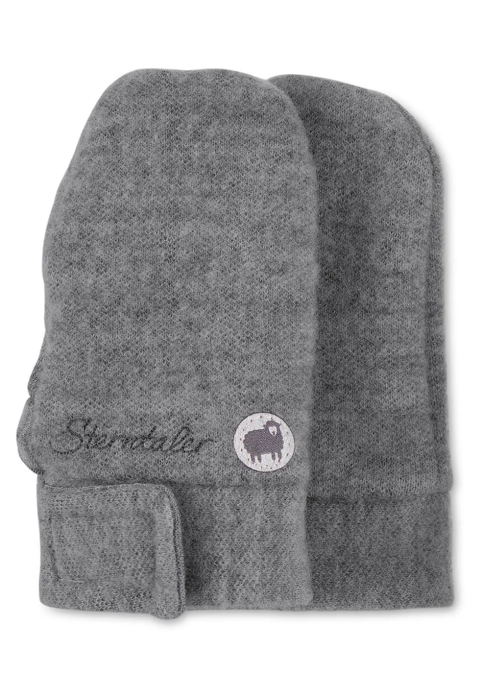 Merino-Fäustlinge ohne Daumen mit Klettverschluss