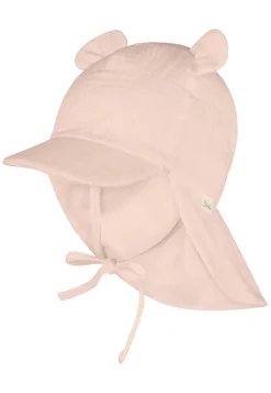 Musselin-Schirmmütze mit Nackenschutz und Ohren