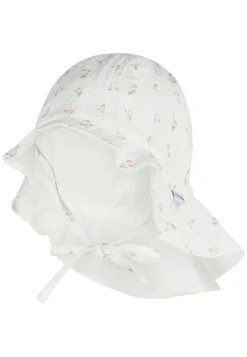 Musselin-Sonnenhut mit Kirschen