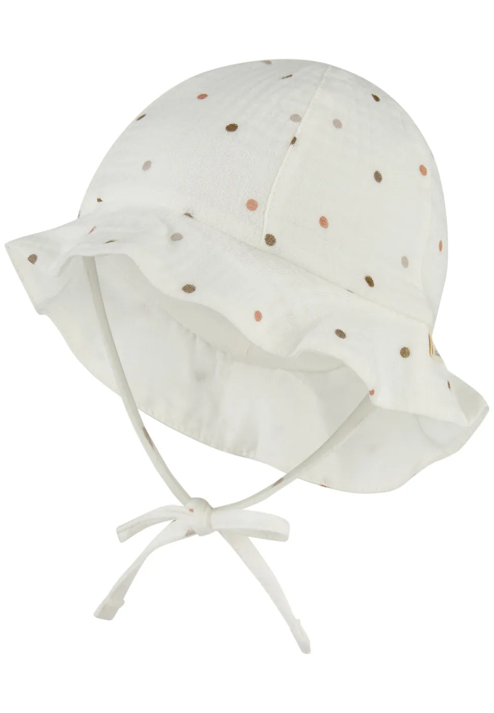 Musselin-Sonnenhut mit Punkten