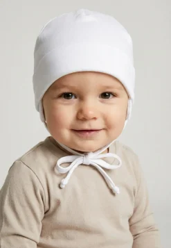 OCS Beanie mit Ohrenklappen & Bindeband aus Bio-Baumwolle