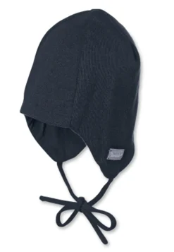 OCS Strickmütze uni, Ohrenklappen und Bindeband