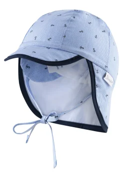 Schirmmütze mit Nackenschutz in Himmelblau, UV 30