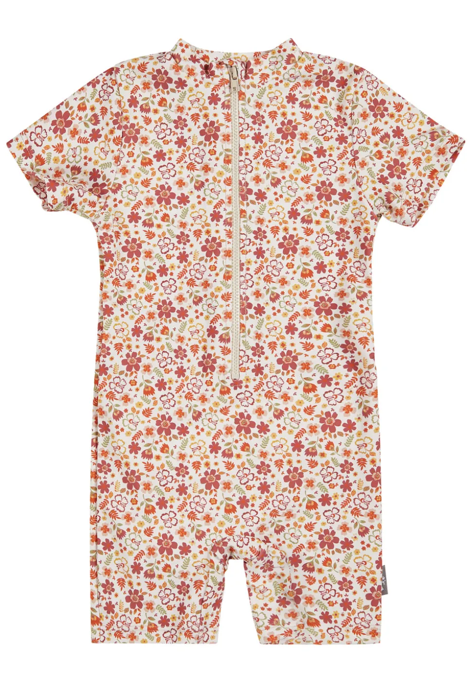 Schwimmanzug Blumen kurzarm UV-Schutz 50+