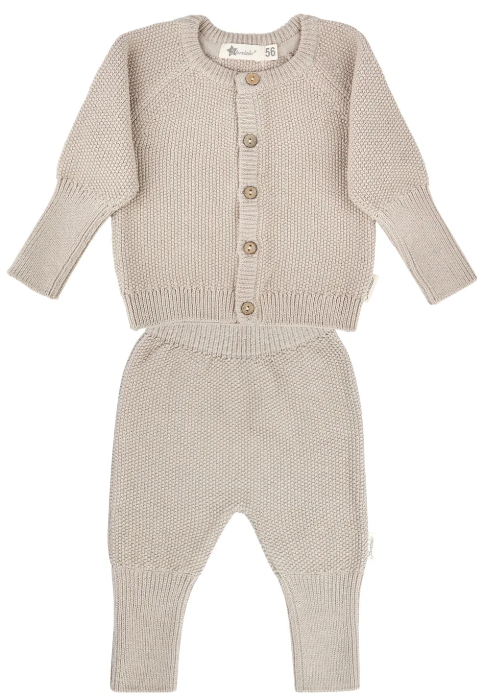 Set Jacke und Hose Strick Baumwolle