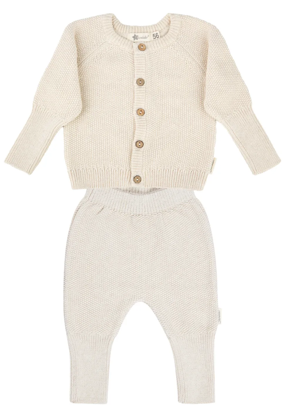 Set Jacke und Hose Strick Baumwolle