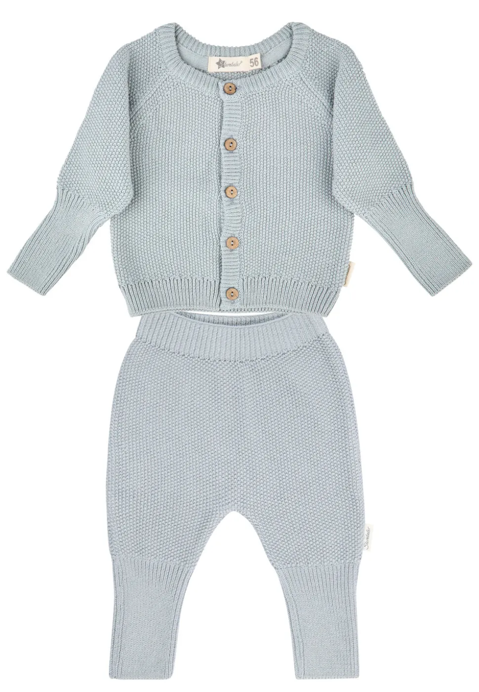 Set Jacke und Hose Strick Baumwolle