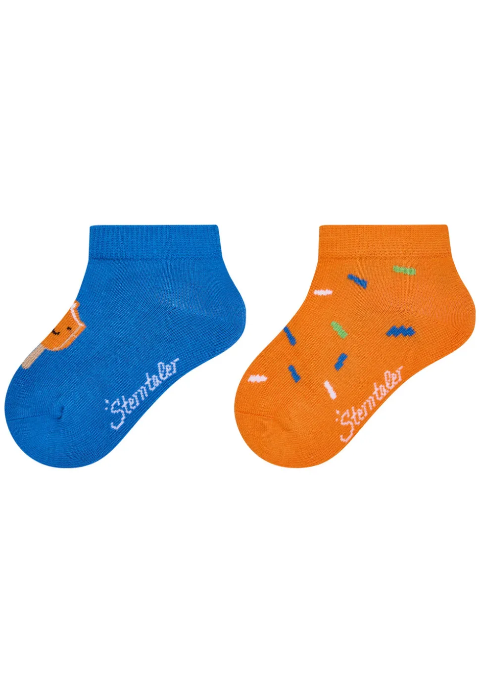 Sneaker Socken 2er Pack mit Eis-am-Stiel-Motiv