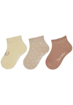 Sneaker Socken 3er Pack Schmetterling und Punkte