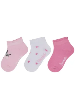 Sneaker Socken 3er Pack Zebra und Herzen