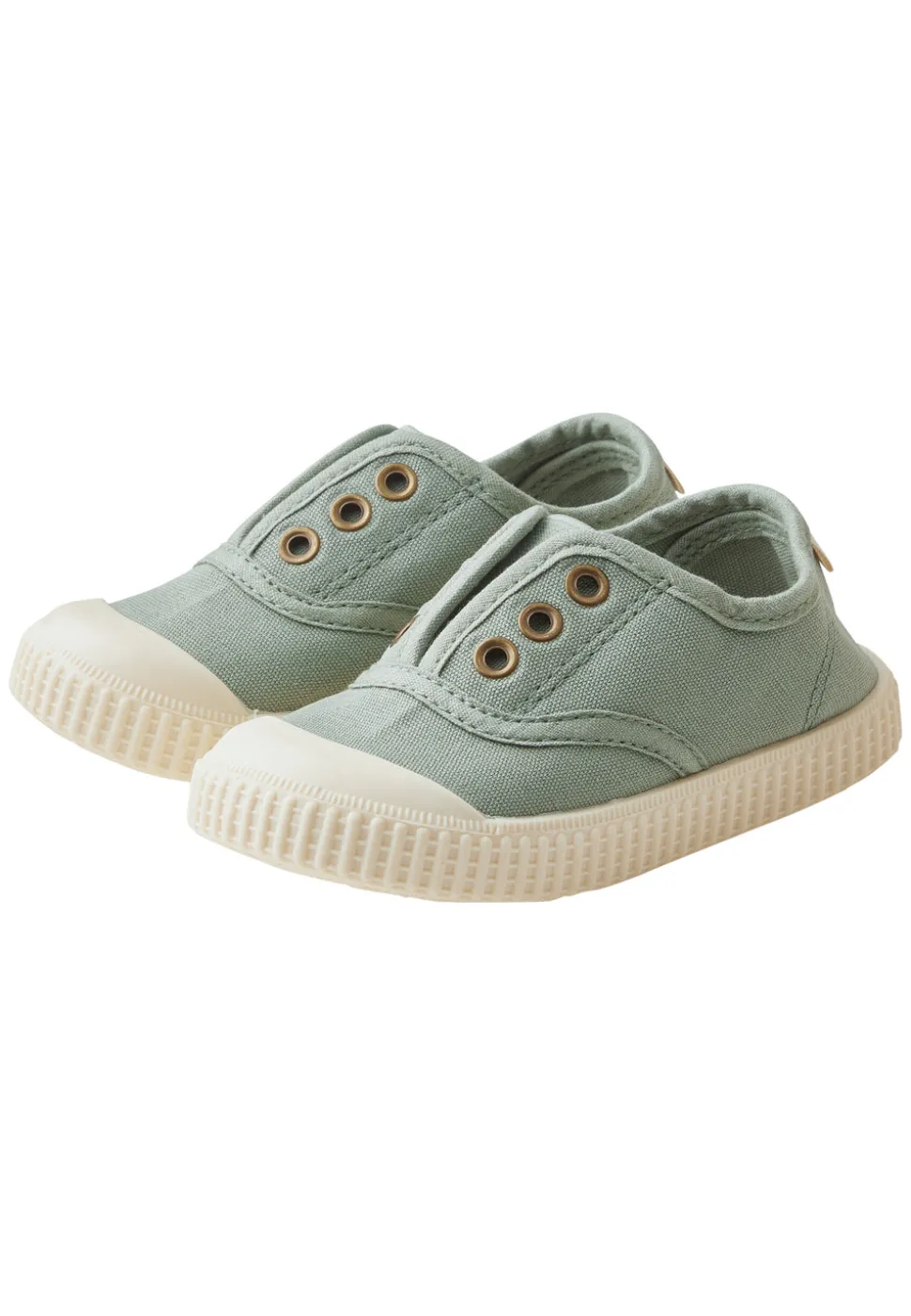 Sneaker uni aus Baumwolle mit Anti-Rutsch-Sohle