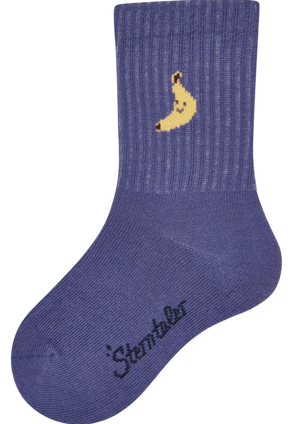 Socken Banane – Lang mit Rippen & Bananenmotiv
