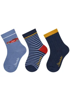 Socken 3er Pack Auto Ringel