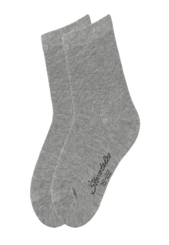 Socken 2er-Pack uni aus Baumwollmischung