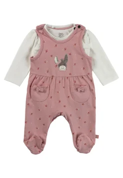Strampler-Set Jersey Blümchen