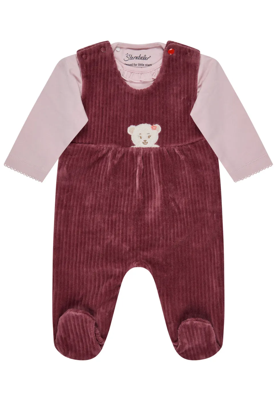 Strampler Set Nicki Bär mit Hasen Shirt