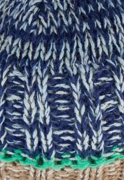 Strickmütze Farbmix mit Fleece-Futter