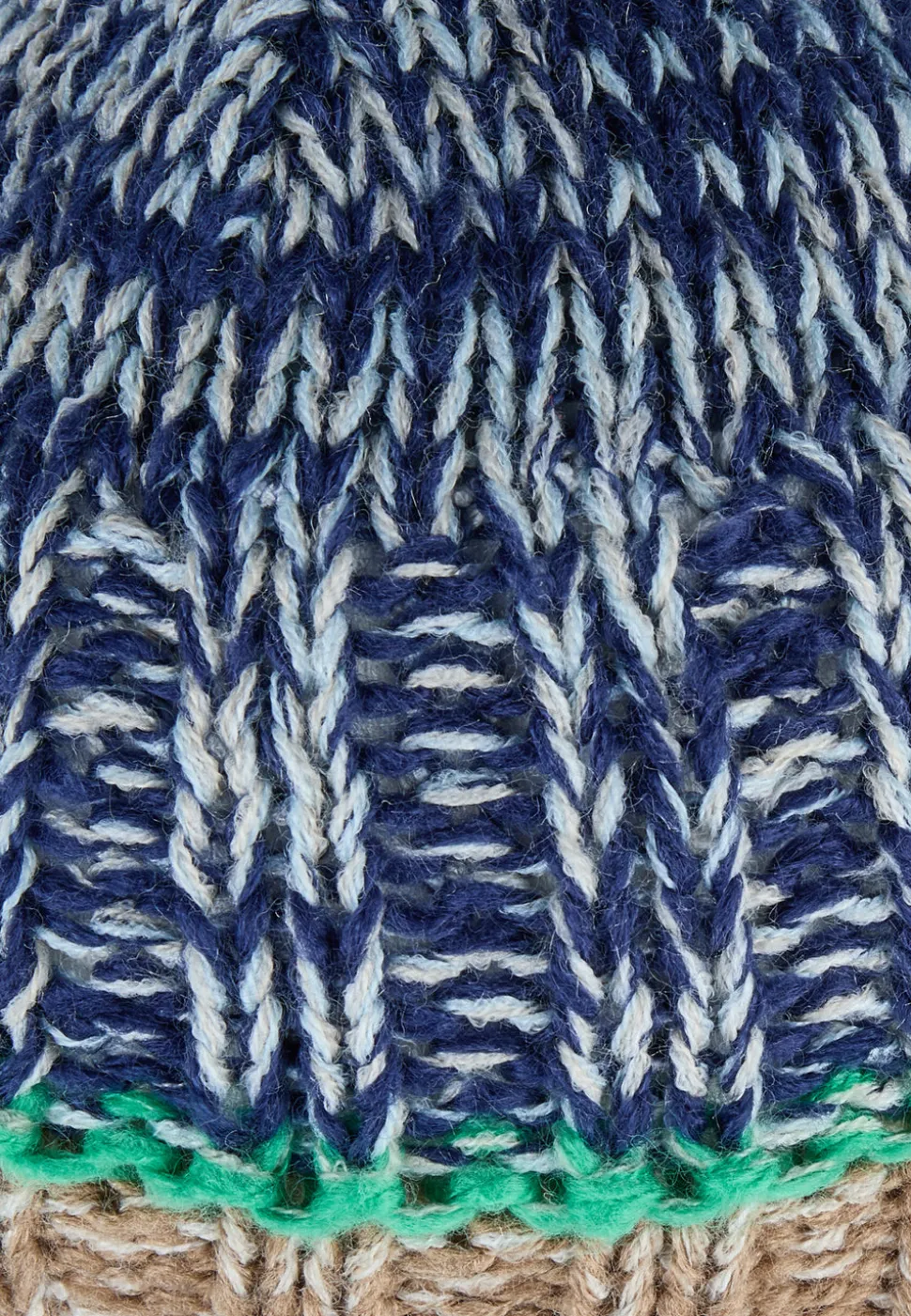 Strickmütze Farbmix mit Fleece-Futter