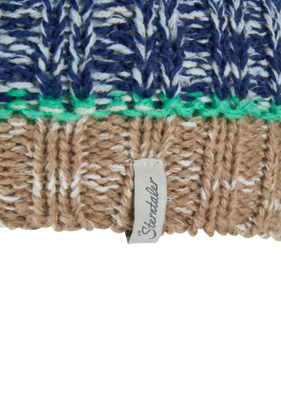 Strickmütze Farbmix mit Fleece-Futter