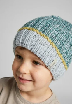 Strickmütze Farbmix mit Fleece-Futter