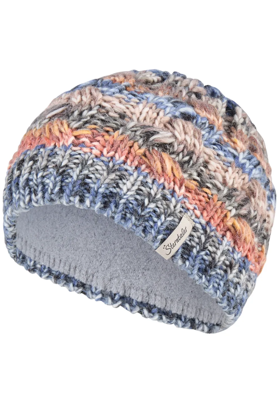 Strickmütze Farbmix mit Wollanteil
