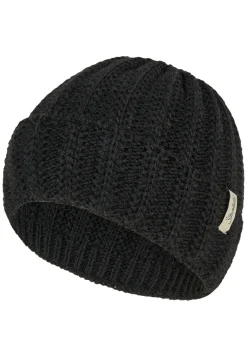 Strickmütze mit Rippenstrick und Umschlag