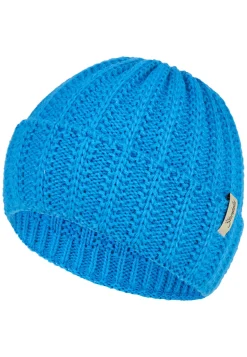 Strickmütze mit Rippenstrick und Umschlag