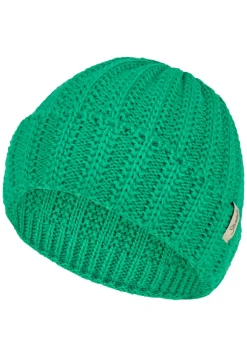 Strickmütze mit Rippenstrick und Umschlag
