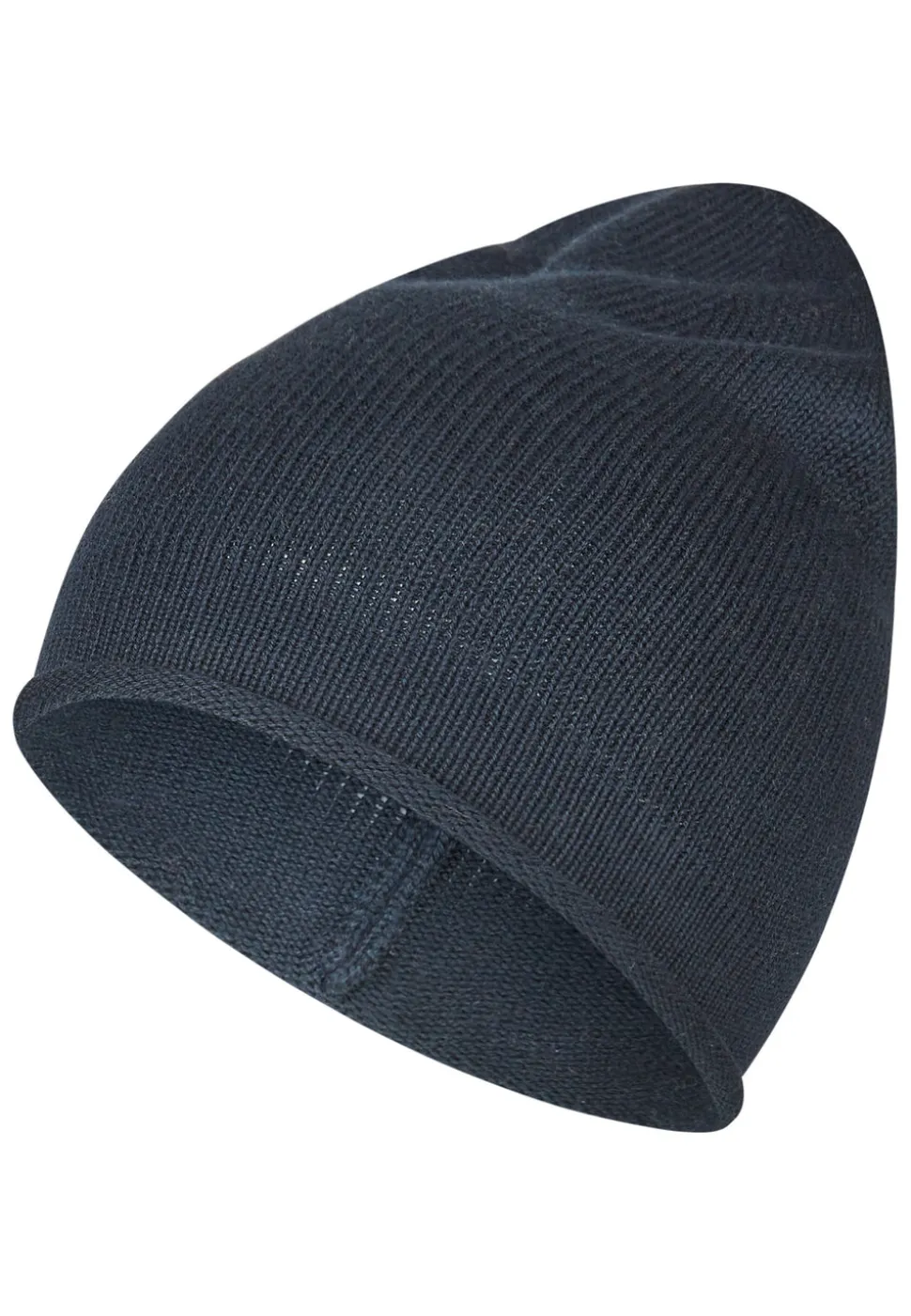 Strickmütze mit Rollrand aus Bio-Baumwolle