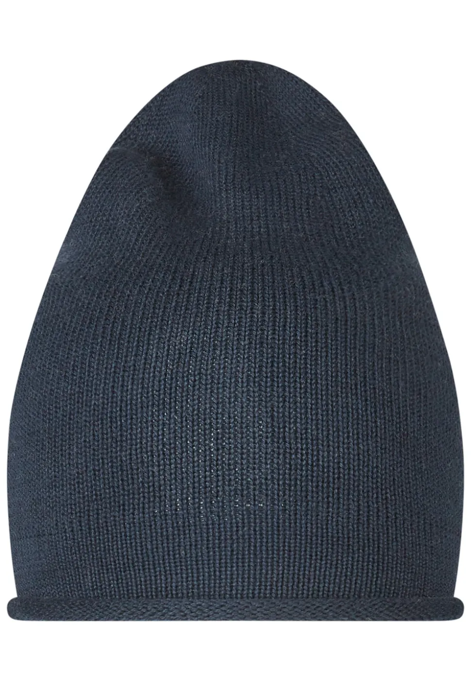 Strickmütze mit Rollrand aus Bio-Baumwolle