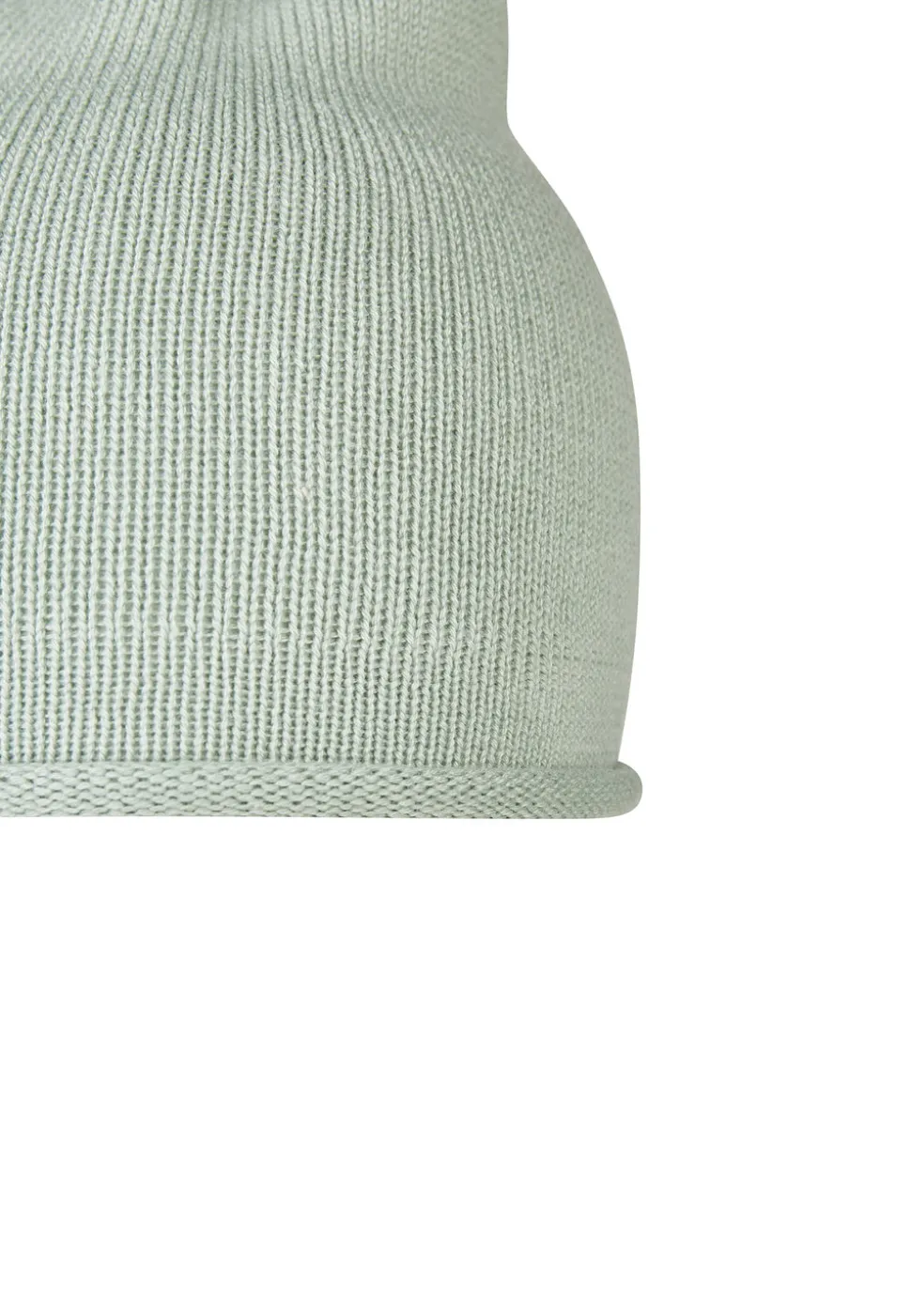 Strickmütze mit Rollrand aus Bio-Baumwolle