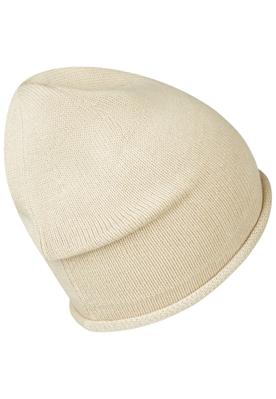 Strickmütze mit Rollrand aus Bio-Baumwolle