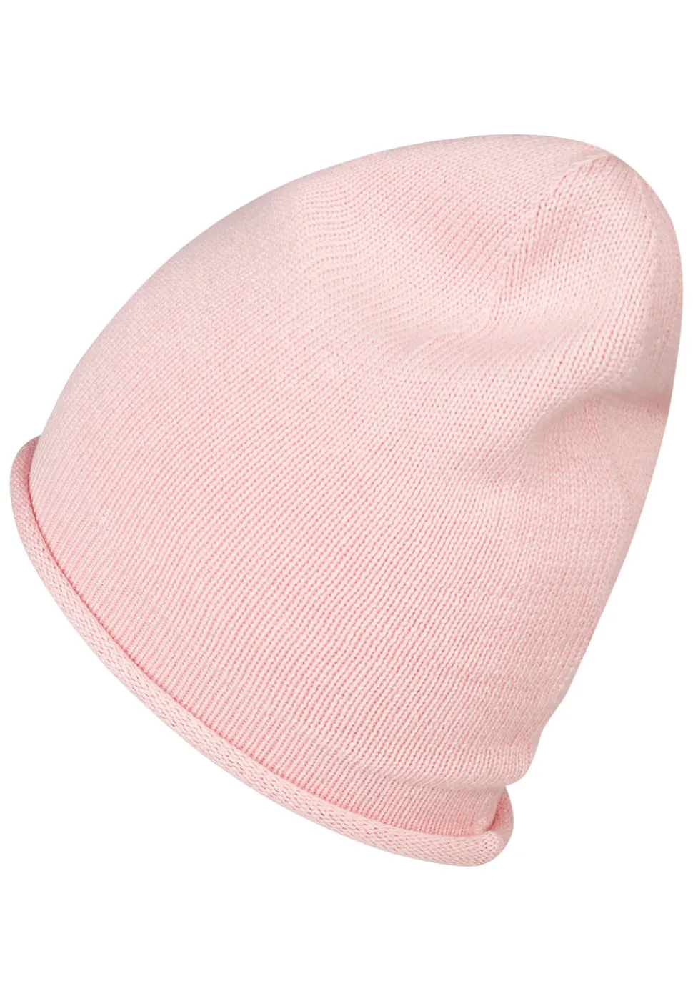 Strickmütze mit Rollrand aus Bio-Baumwolle