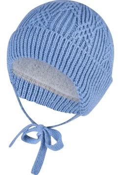Strickmütze mit Struktur und Ohrenklappen