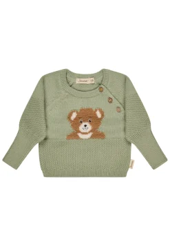 Strickpullover Bärenmotiv aus Baumwolle