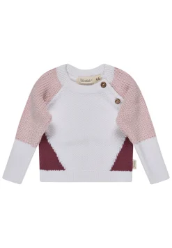 Strickpullover Colorblocking aus Baumwolle
