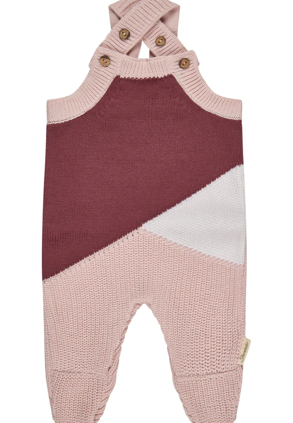 Strickstrampelhose Colorblock Baumwolle